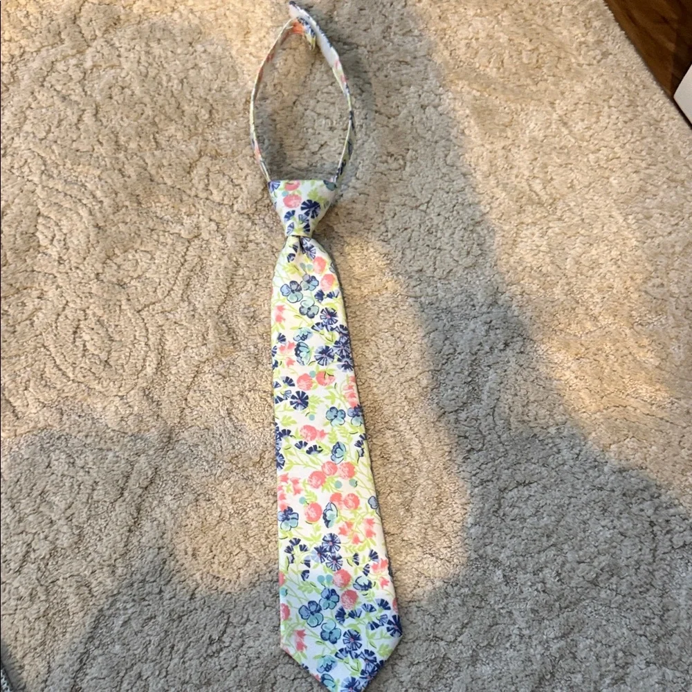 Janie and Jack Multicolor Floral Kids Tie